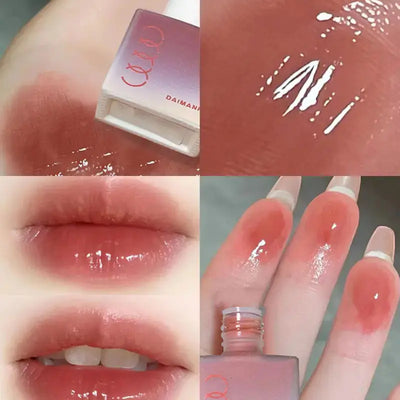 DAIMANPU Small Ice Cube Jelly Lip Lacquer Lip Gloss Ferdigstelt