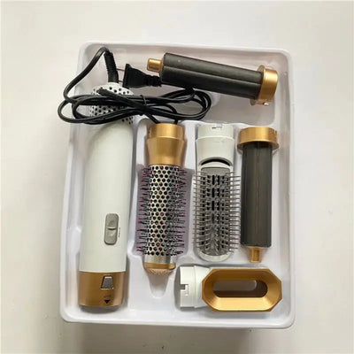 5-in-1 Automatic Hot Air Comb for Curling & Straightening Ferdigstelt