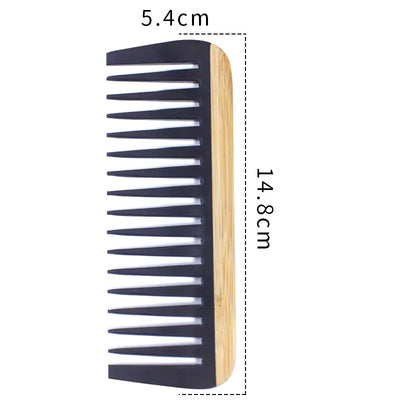 Bamboo Hair Comb for Women - Anti-Static Wooden Design Ferdigstelt