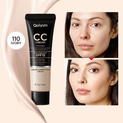 Quiyum CC Cream 30ml (Color Box) - Hydrating and Concealing Ferdigstelt