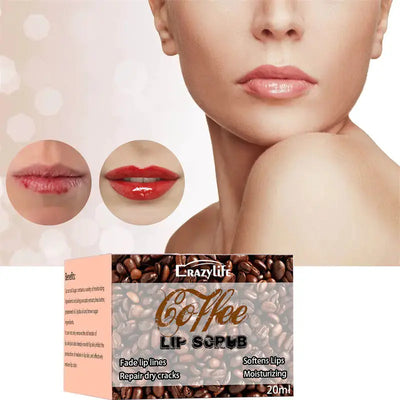 Crazylife Coffee Lip Scrub for Moisturizing Care Ferdigstelt